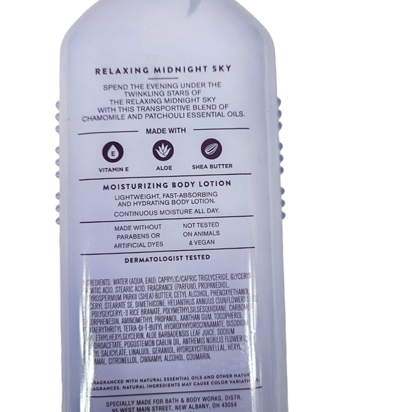 NWT Bath & Body Works Aromatherapy Relaxing Midnight Sky Body Lotion 6.5 oz‎ C62 - Picture 4 of 5